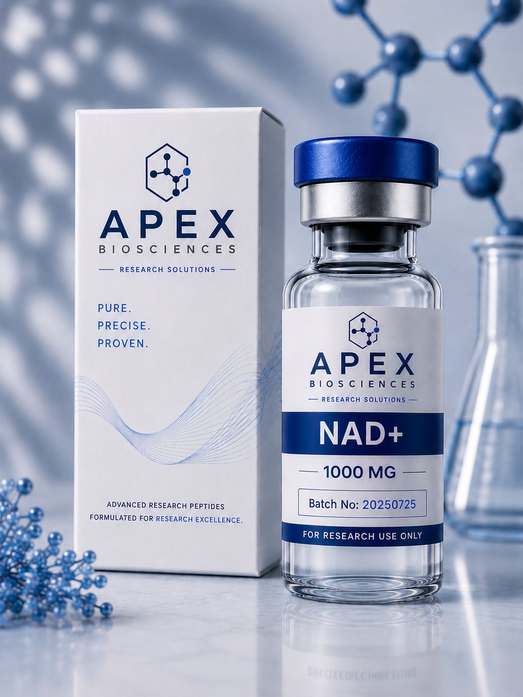 Apex Biosciences NAD+ 1000 mg vial and box
